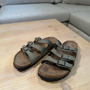 Birkenstock Florida Soft Footbed Sandals - Mocha (Women's US 6-6.5)